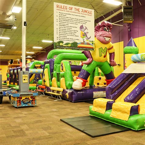 Monkey joe's - What is the age limit for my kid to play at Monkey Joe's? A variety of party packages available accommodating up to 24 kids. Find your nearest location for pricing & packages available. Get answers to all your questions about our party packages, safety, and more on our FAQs page. 